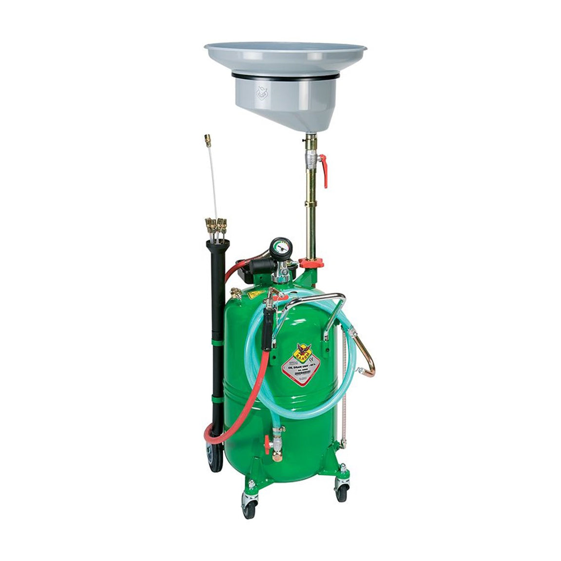 RAASM 65L Mobile Combination Oil Suction and Drainer Unit