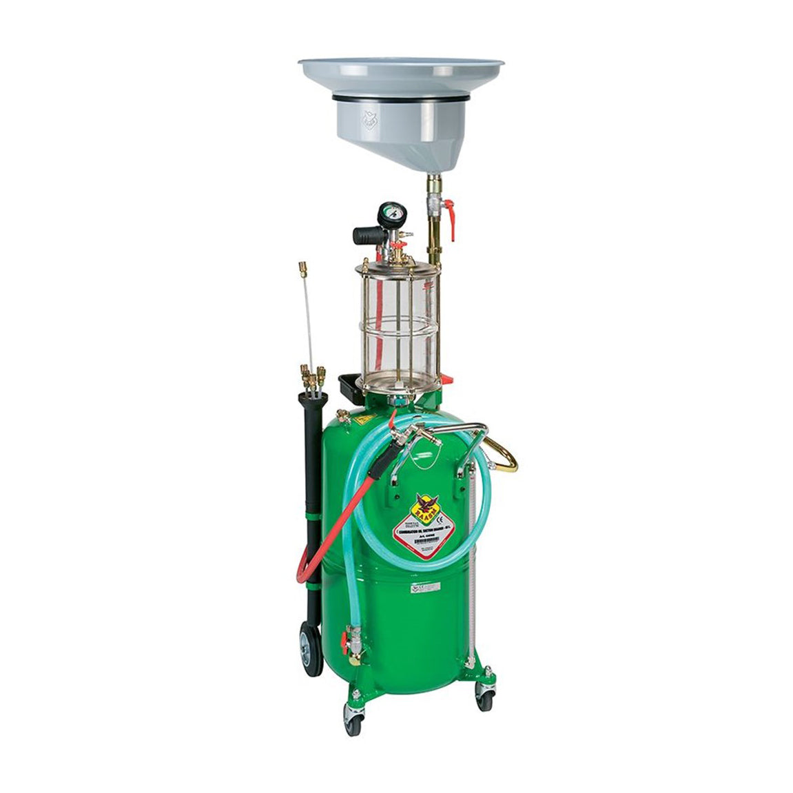 RAASM 90L Mobile Comb Oil Suction Drainer Unit w/ Prechamber