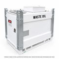 1000L Self Bunded Waste Oil Cube with Small Tray